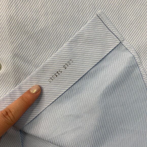 Brooks Brothers Dress Shirt Mens 16 Striped Cotton Regent Non Iron Cotton Button - Picture 8 of 16